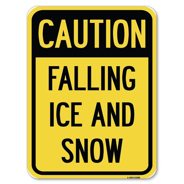 Safety Sign, 18 in Height, Aluminum, 24 in Length, 24286